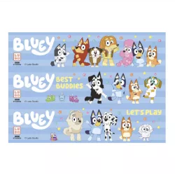 Dekoratívne pásky na tortu z fondantového papiera Bluey & Bingo, 14,8 × 21 cm - Dekora