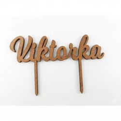 Zápich „Viktorka“ 14,5 × 4 cm - I LOVE CAKES