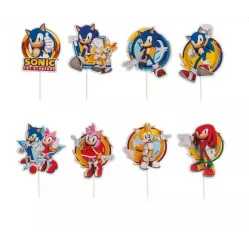 Papierový zápich na muffiny „Sonic” - Dekora