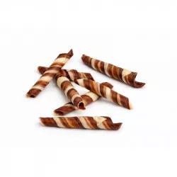 Čokoládové dvojfarebné rolky TWISTER MARBLE (70 g) - dortis