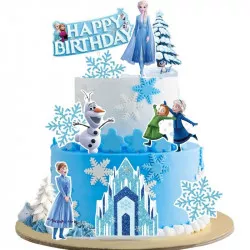 Zápich na tortu „Happy Birthday Elsa“, 10 ks - Cakesicq