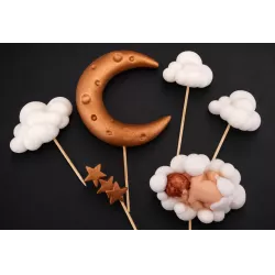 Cukrová dekorácia „Spánok na obláčiku“, 162 g - I LOVE CAKES