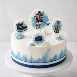 Cukrová dekorácia Hokej, 82 g - I LOVE CAKES