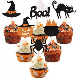 Zápich na muffiny Halloween, 36 ks - Cakesicq