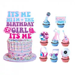 Zápich na tortu a muffiny „Birthday Girl“, 25 ks - Cakesicq