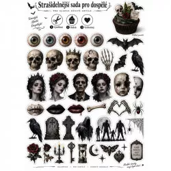 Jedlý papier na vystrihnutie Halloween – strašidelná sada pre dospelých - PICTURE