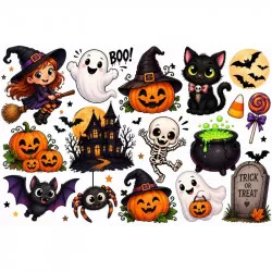 Jedlý papier „Veselý Halloween“ pre deti - PICTURE