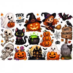 Jedlý papír Roztomilé halloweenské postavičky