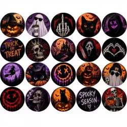 Jedlý papír Temný Halloween, kolečka na cupcakes