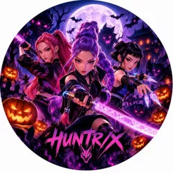 Jedlý papier K-pop Halloween — lovkyňa démonov, 19,5 cm - PICTURE