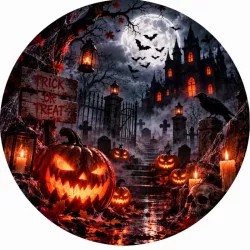 Jedlý papier „Strašidelný Halloween“, 19,5 cm - PICTURE