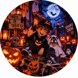 Jedlý papier Cool Halloween 19,5 cm - PICTURE
