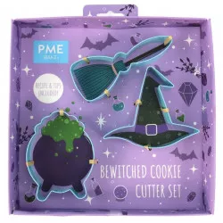 Kovové cukrárske vykrajovačky, set 3 ks — Halloween čarodejnica - PME