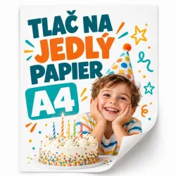 Tlač na jedlý papier A4 - Apolo77
