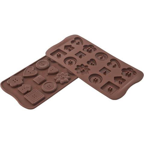 E-shop Silikónová forma na čokoládu – gombíčky