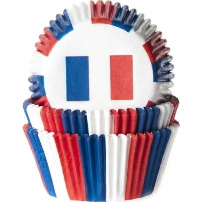 E-shop Papierový košíček na mafiny vlajka Francúzsko 50 ks