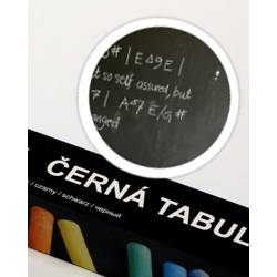 E-shop Černá nalepovací tabule 67,5x150cm