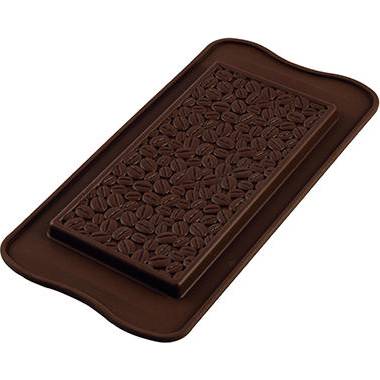 E-shop Silikónová forma na čokoládu – tabuľka kávové zrná