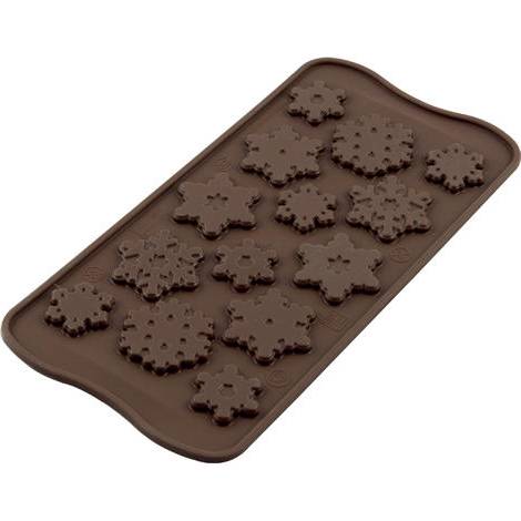 E-shop Silikónová forma na čokoládu – snehové vločky