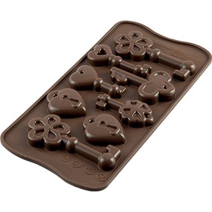 E-shop Silikónová forma na čokoládu kľúče