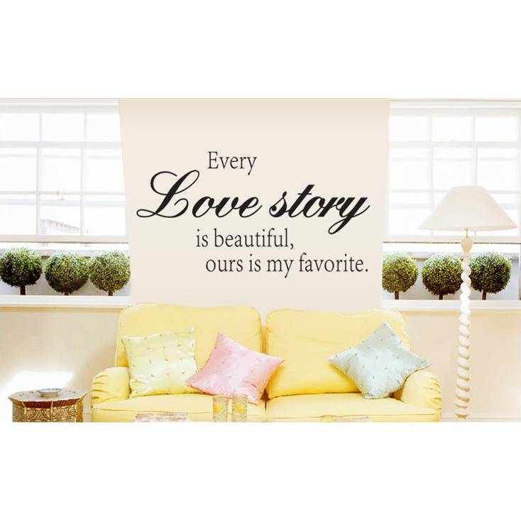 Samolepka na zeď  Love story