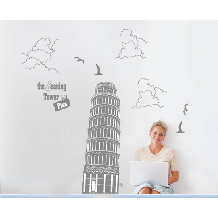Samolepka na zeď  Šikmá věž v Pise
