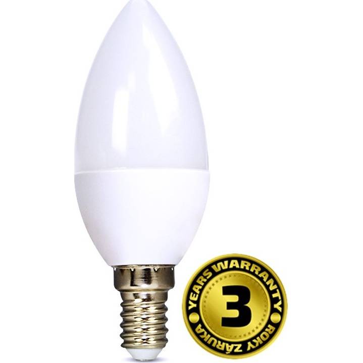 E-shop Solight LED žiarovka, sviečka, 6W, E14, 4000K, 450lm