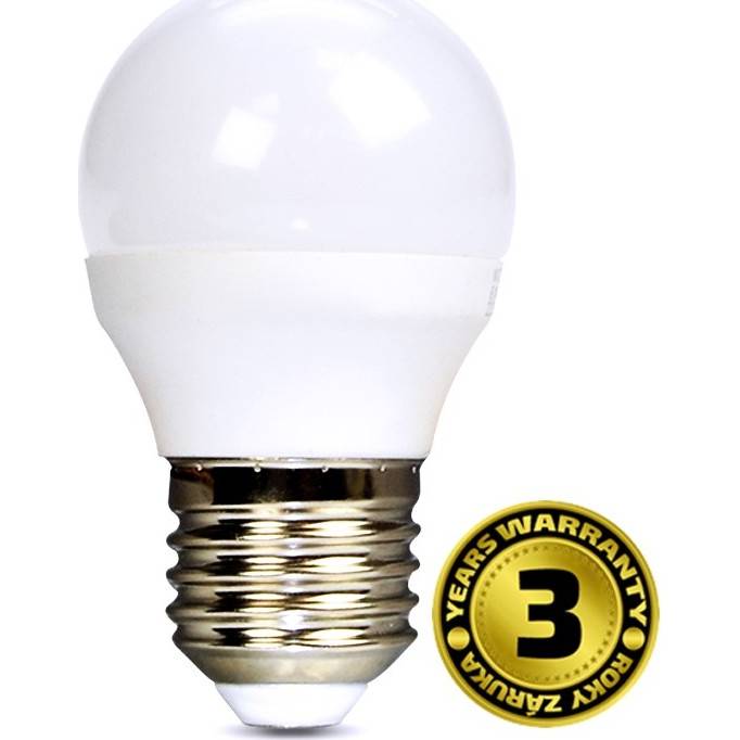 E-shop Solight LED žiarovka, miniglobe, 6W, E27, 4000K, 450lm