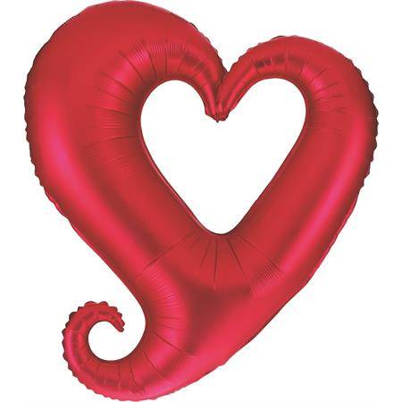 E-shop Nafukovací balónek červené srdce 94 cm