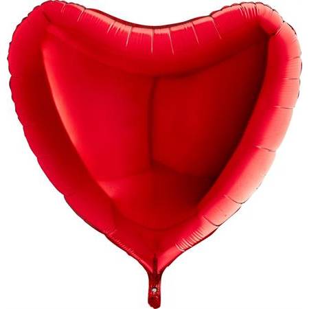 E-shop Nafukovací balónek červené srdce 91 cm