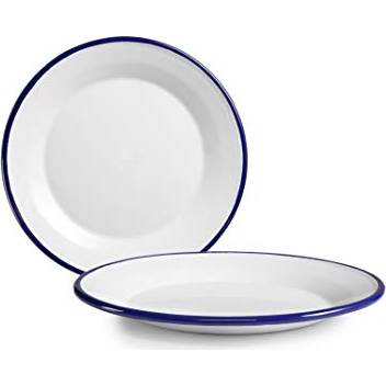 E-shop Smaltovaný talířek 17,5cm modrý