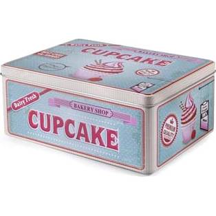 E-shop Designová dóza retro cupcake 22x16cm