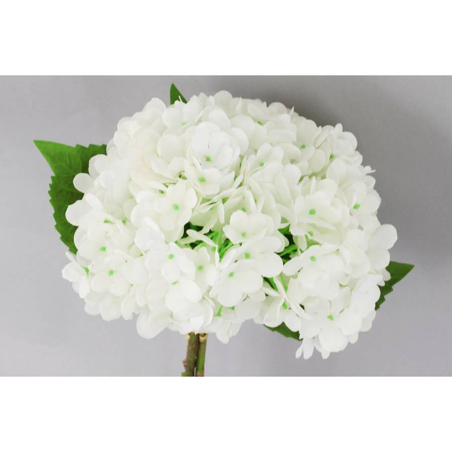 Hortenzie, barva bílá. Květina umělá. KUM3255 Art
