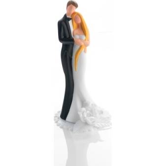 E-shop Svatební figurka na dort 1ks Moder s kytkou 158mm