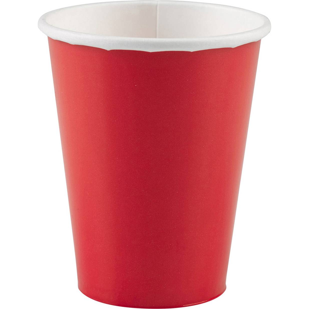 Papierový pohárik 266 ml 8 ks červený