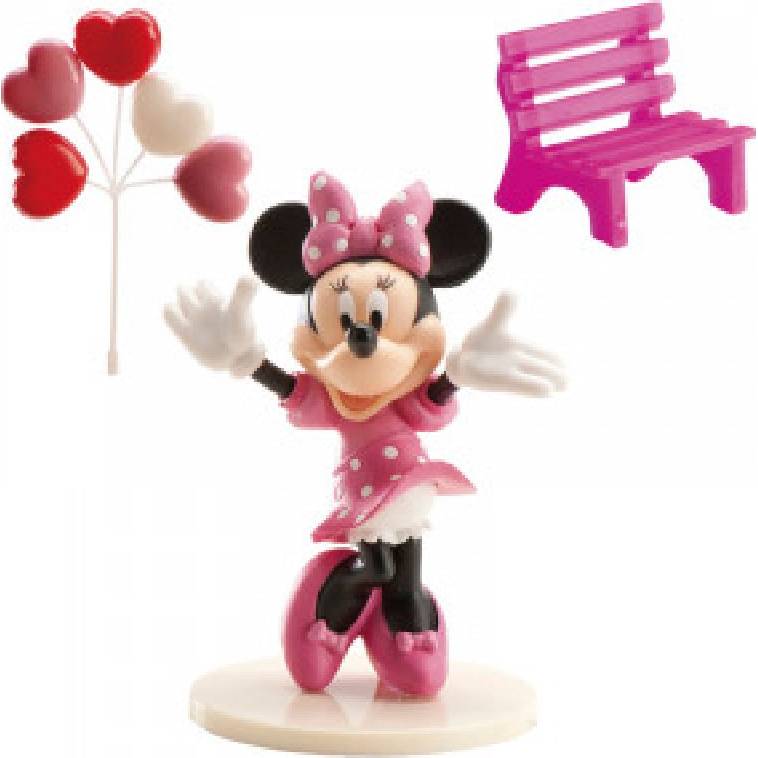 E-shop Figurka na dort Minnie balónky a lavička