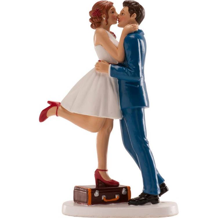 E-shop Svatební figurka na dort 16cm pusa