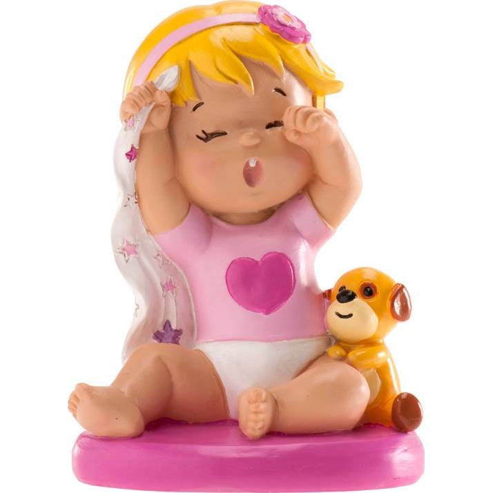 E-shop Figurka na dort miminko ospalá holčička 10cm