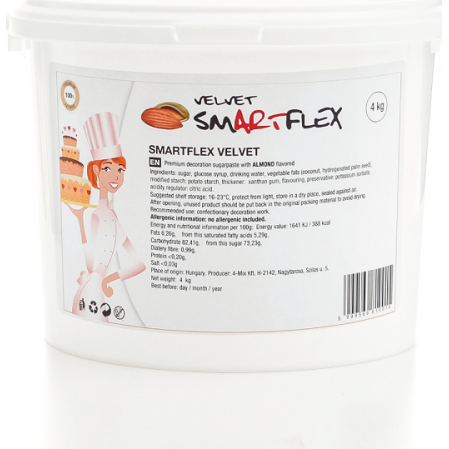 E-shop Smartflex Velvet Mandle 4 kg (Potahovací a modelovací hmota na dorty)