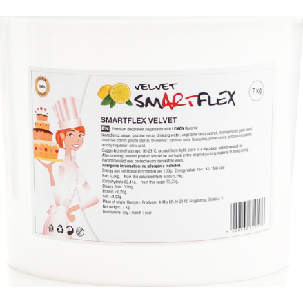 E-shop Smartflex Velvet Citron 7 kg (Potahovací a modelovací hmota na dorty)