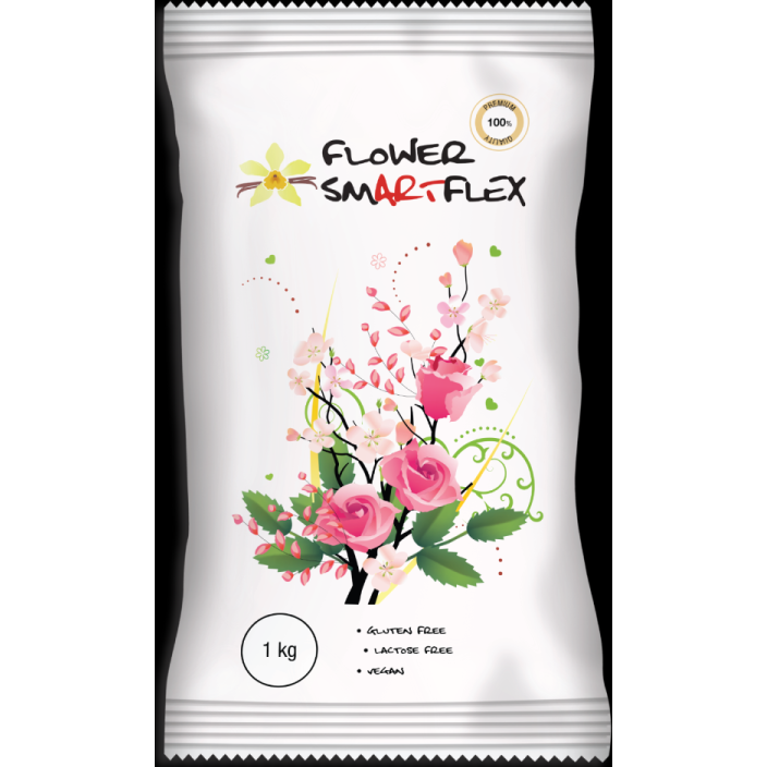 E-shop Smartflex Flower Vanilka 1 kg v sáčku (Modelovací hmota na výrobu květin)