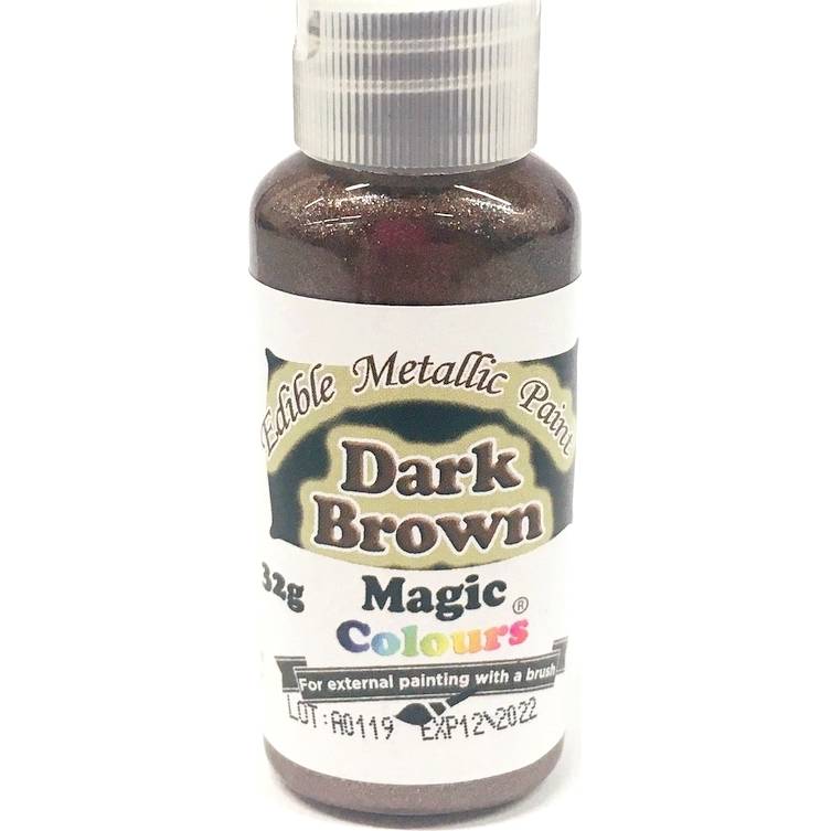 E-shop Tekutá metalická barva Magic Colours (32 g) Dark Brown