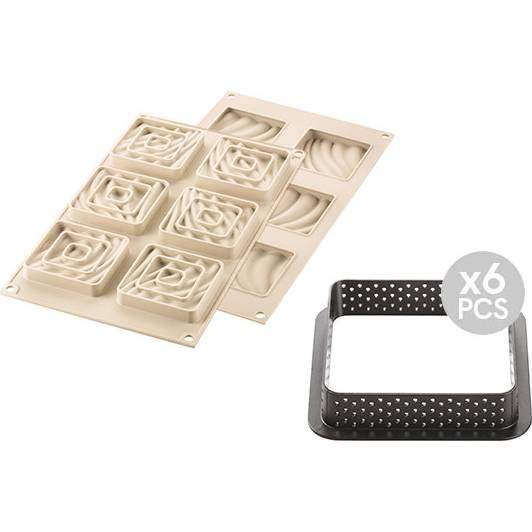 E-shop Silikonová forma na pečení 3D Mini Tarte Sand