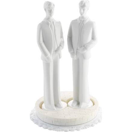 E-shop Svatební figurka na dort bílá - GAY