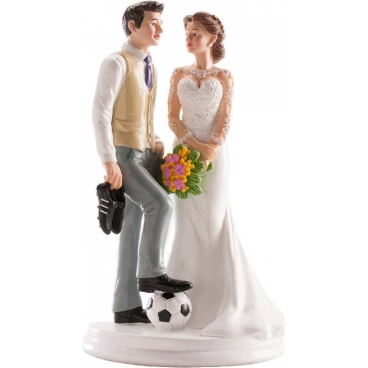 E-shop Svatební figurka na dort fotbalista 20cm