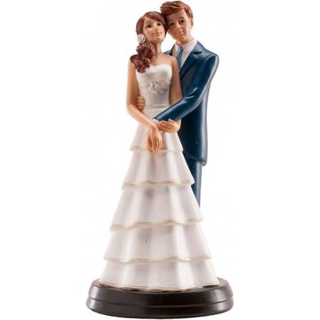 E-shop Svatební figurka na dort 18cm něžné objetí