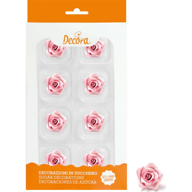 E-shop Cukrové růže růžové 8ks malé