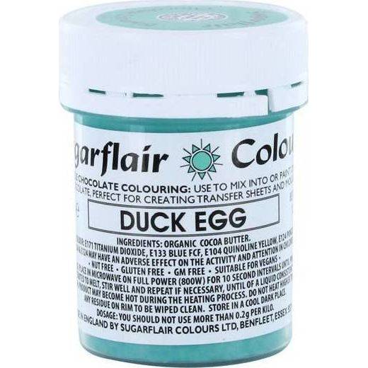 Barva do čokolády na bázi kakaového másla Sugarflair Duck Egg (35 g)