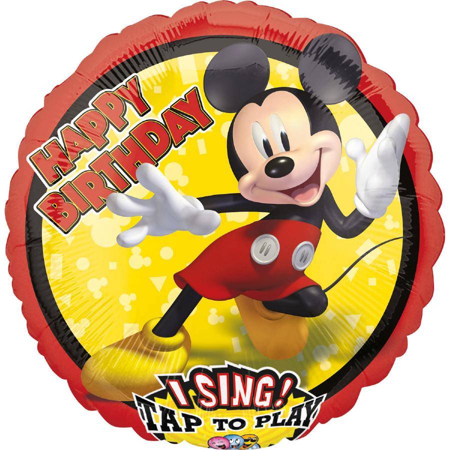 E-shop Fóliový balónek Mickey Mouse 71x71cm hrající