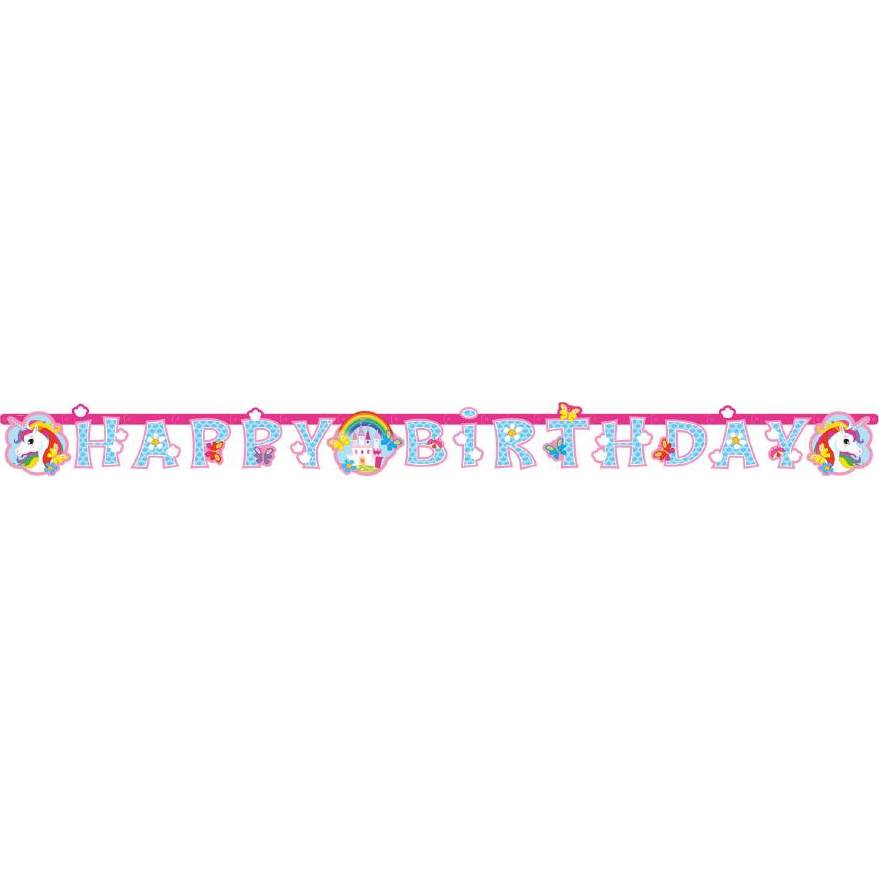 E-shop Girlanda happy birthday Unicorn 180x15cm